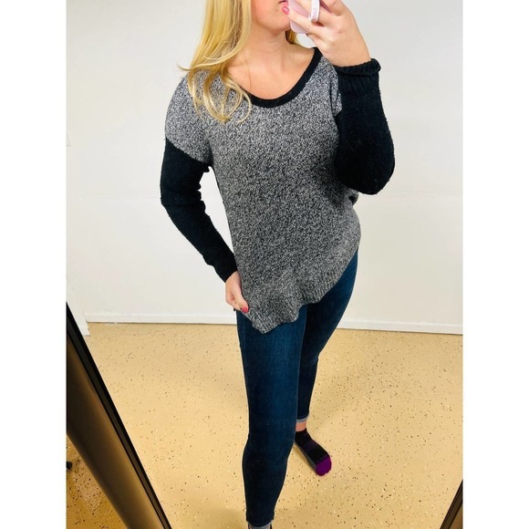 Madewell Black and Grey Sweater - Picture 2 of 7